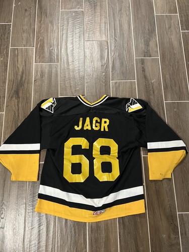 90s Jaromir Jagr Pittsburgh Penguins CCM Hockey Jersey L Rookie Season?