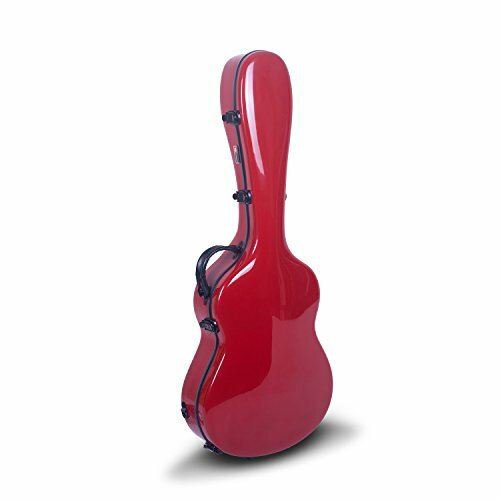 Crossrock CRF1000LRD Fiberglass Les Paul Guitar Case Hardshell- Backpack Style i Crossrock CRF1000LRD Fiberglass Les Paul Guitar Case Hardshell- Backpack Style i