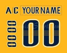 Nashville Predators Customized Number Kit For 2017-Present Home Uniform
