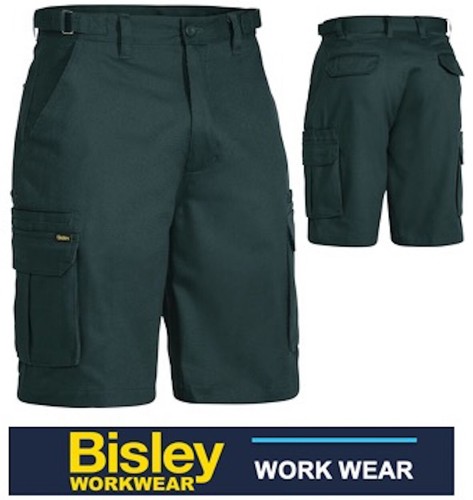 BISLEY WORKWEAR - "ORIGINAL" MENS DRILL 8 POCKET CARGO WORK SHORT - BSHC1007 - Picture 8 of 10