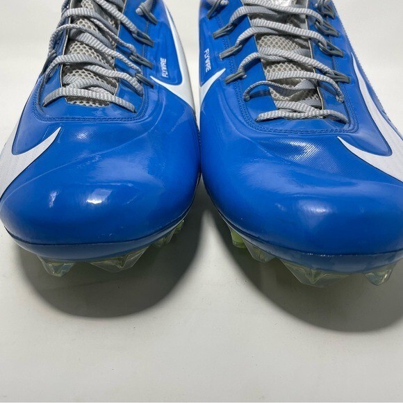 Nike Vapor Carbon 2.0 Elite TD Blue Lace Up Football Cleats