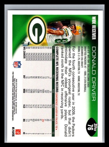2010 Topps Football # 1 - 220 - Pick Your Card! - Picture 152 of 434
