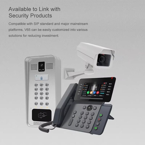 4.3 Inch Wifi IP Phone 6 Party Conference Call VoIP Phones with 20 Sip Line - Afbeelding 6 van 9