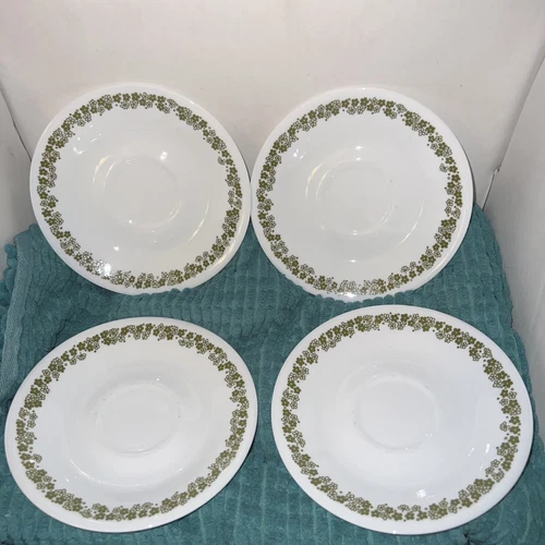 ✨ Vintage Corelle Pyrex Spring Blossom Tea Cup Plates – Immaculate Condition✨