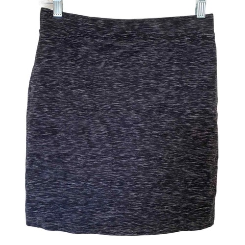 Divided by H&M Basic Black Mini Skirt Bodycon Cotton Spandex Size Small - Picture 2 of 6