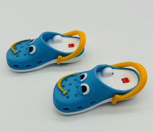 McDonald's Blue Crocs Plastic Keychain Happy Meal Toy 2024 Lot Of 2 - Picture 2 of 4