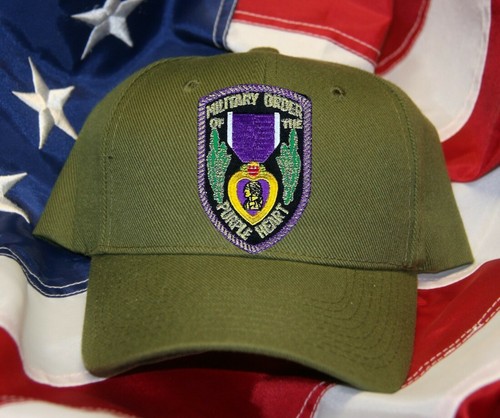 PURPLE HEART HAT PATCH CAP COMBAT WOUNDED US ARMY MARINES NAVY AIR FORCE USCG - Picture 15 of 16