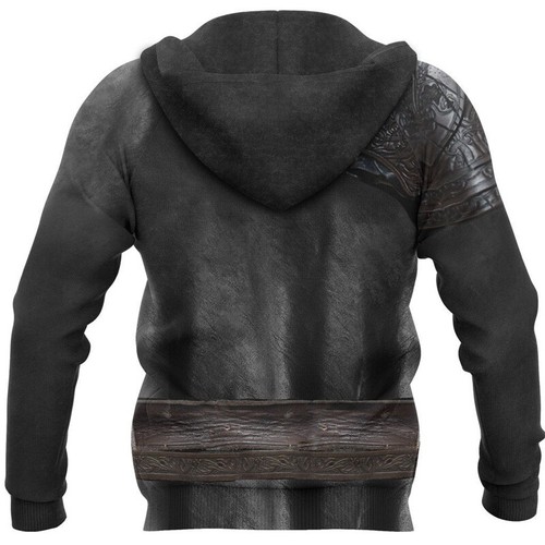 Felpa con cappuccio medievale stampa 3D cavalieri felpa pullover costume armatura - Foto 6 di 22