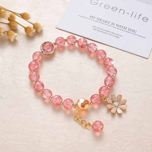 Lovely Daisy Beaded Charm Bracelet Girls Kid Childrens Jewellery Gift - Picture 9 of 9