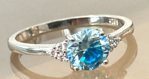 Moissanite Diamond Rings All Sizes 14k Gold or Rhodium Over Solid Silver - Picture 29 of 36
