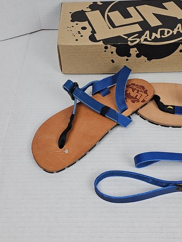Luna Sandal - Origen Flaco ORGNFL-VEGL-LEA-050 Blue Men's 5 Women's 7 - Picture 2 of 16