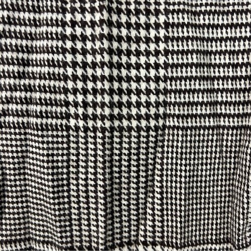 Houndstooth 100% Cashmere Scarf Made in Germany Brown Cream - Picture 3 of 6