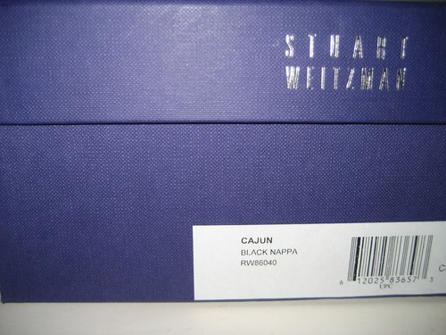 $535 NUEVA CAJA Stuart Weitzman US 7.5 Cajun Tejido Sandalias de cuero Zapatos de tacón alto - Imagen 12 de 12