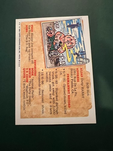 1986 Garbage Pail Kids Series 5 Complete Your Set GPK 5TH U Pick OS5 *PC* - Picture 16 of 188