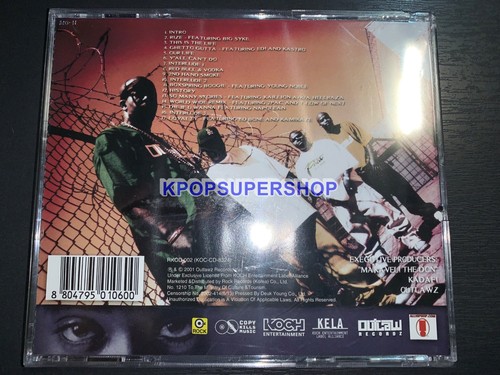 OUTLAWZ Album NOVAKANE CD Booklet New Sealed OOP Rare 2PAC West Coast Rap - Picture 4 of 5