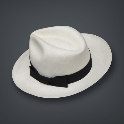 Genuine Panama Hat Montecristi ''Clásico'' Fino regular Men Woman Straw Sun UPF 40