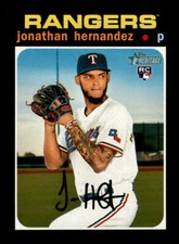 2020 Topps Heritage Jonathan Hernandez #506 Texas Rangers
