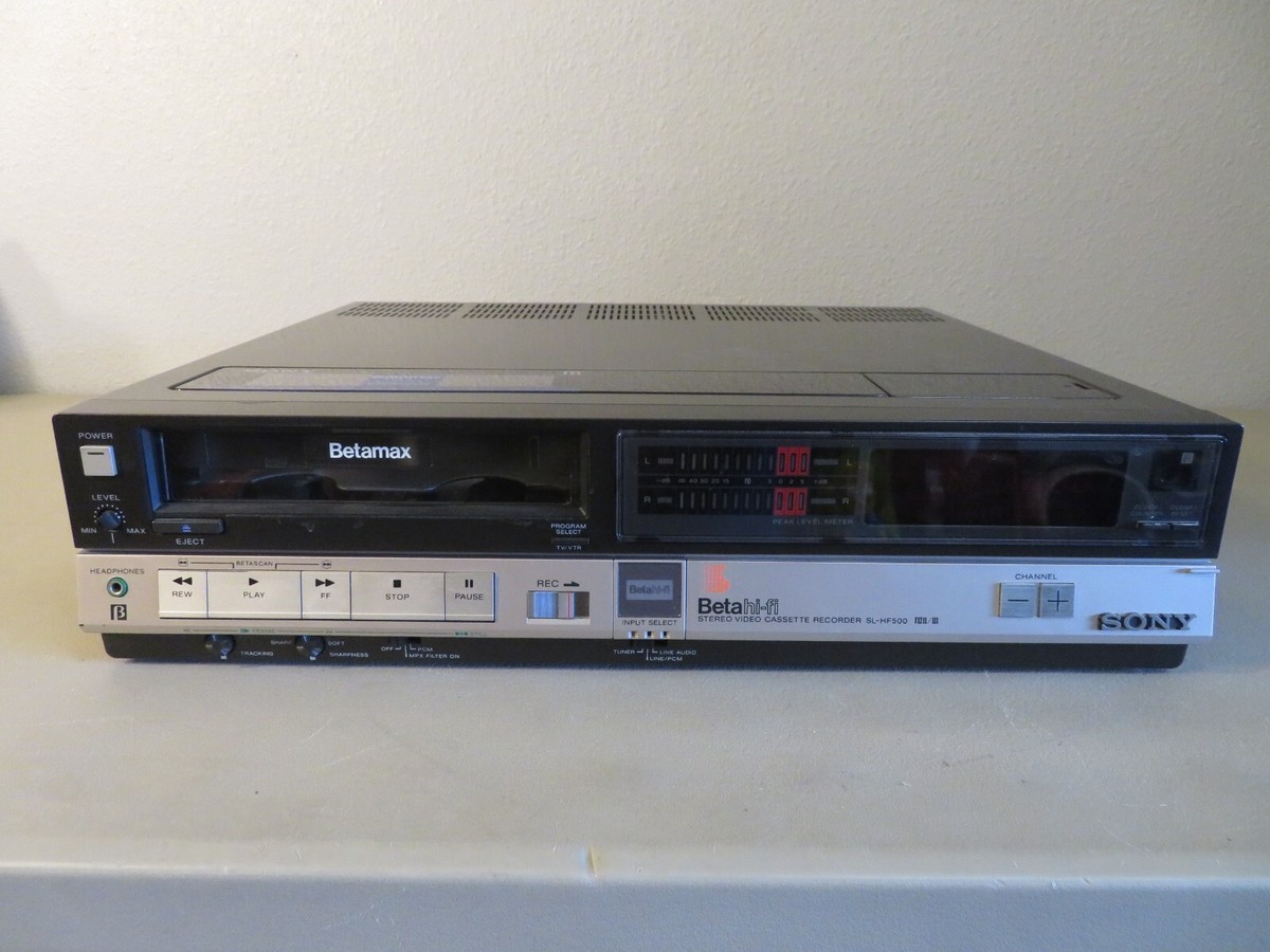 Sony Beta VCR Sl-hf500 Betamax Hi-fi Stereo SLHF500 for sale