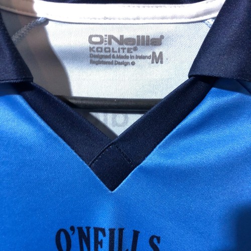 ATH CLIATH Jersey GAA Shirt Blue Black O'neiils Polyester Trikot Mens Size M - Zdjęcie 15 z 16