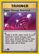 Super Energy Retrieval - 89/111 Neo Genesis - Rare 1st Edition EN NM Pokemon