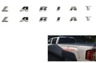 2x Lariat Emblems 3D Side Badge Nameplate Decal Sticker for F150 250 350 Chrome
