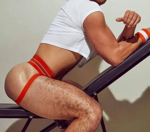 Gym Men Red 3" waistband jock straps jockstrap underwear - Picture 2 of 5