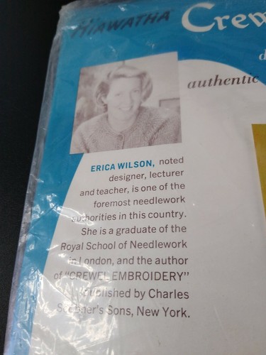 Seltenes Hiawatha Crewel Stickset Erica Wilson American Eagle 12"*20" Neu NOS - Bild 4 von 7