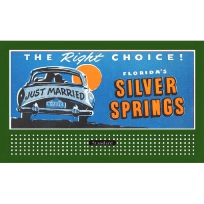 LIONEL STYLE BILLBOARD INSERT THE RIGHT CHOICE SILVER SPRINGS & AMERICAN FLYER
