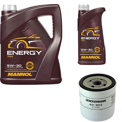 DENCKERMANN Ölfilter MANNOL Energy 5W-30 6L für Ford Transit Kasten 2.5 Di