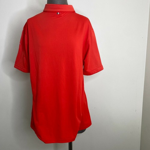 Kappa Mens Red White Short Sleeve SS Polo Golf Shirt Size Medium Anchor - Picture 5 of 7