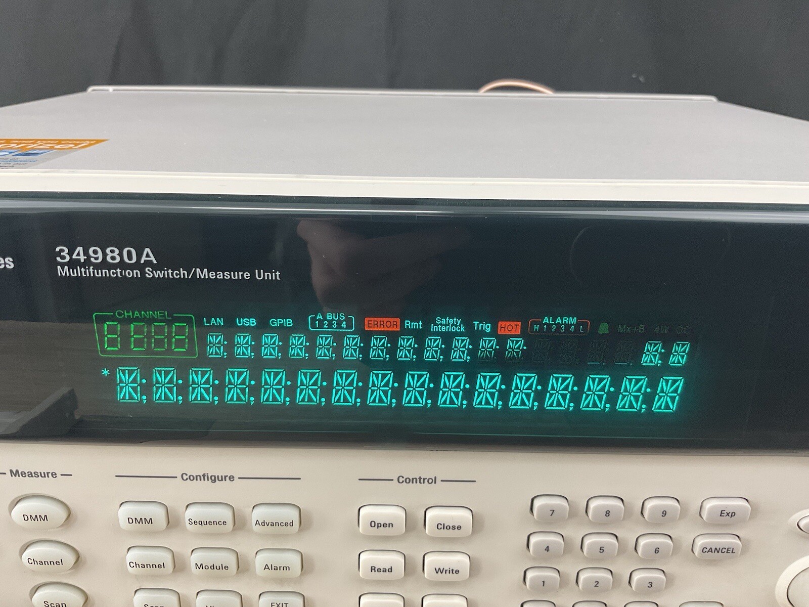 Agilent Technologies 34980A Multifunction Switch Measure Unit w/2