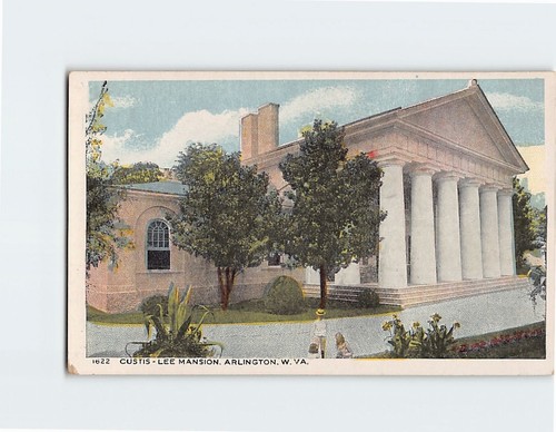 Postcard Custis-Lee Mansion Arlington Virginia USA
