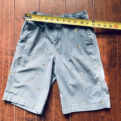 MAGELLAN Outdoors Boys Shorts Blue with Fish Size 8 Fishing Adj. Waist EUC - Picture 5 of 10