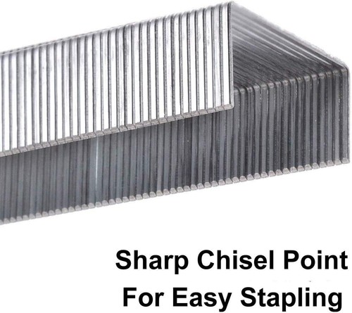 1000pc Pack Heavy Duty 8mm Staples Staple Gun Tacker Upholstery Pins For Stapler - Picture 5 of 6