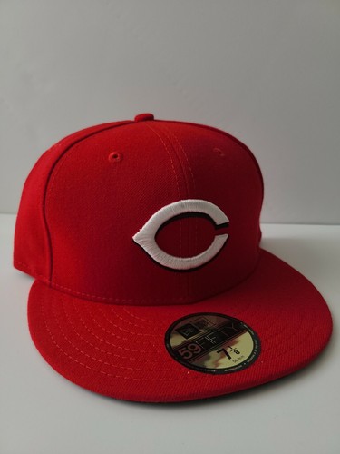 New Era 59Fifty Hat MLB Cincinnati Reds 5950 Fitted All Red  - Picture 6 of 6
