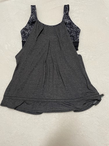 Lululemon Women’s Size 10 Gray Tank Top With Built In Bra - Bild 4 von 11
