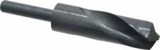1-1/8" Drill, 118° Point, HSS Silver Deming & Reduced Shank Drill Bit Oxide F...