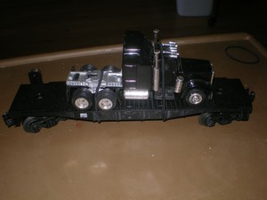 Lionel-Flat-Car-Carrying-Truck-Cab-O-27-Gauge