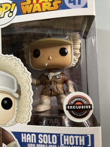 Funko POP! Star Wars Han Solo (Hoth) #47 GameStop Exclusive! Bottom Box Damage - Picture 7 of 7