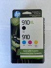 HP 910XL  High-Yield Black And 910 Tricolor Original Ink Cartridges 3JB41AN