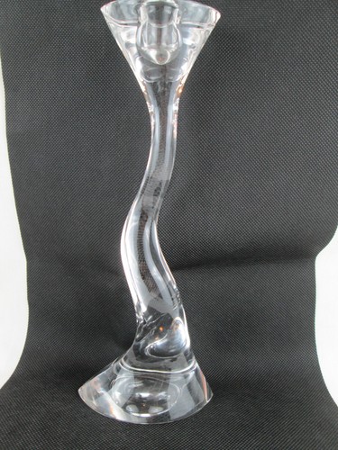 Vintage Marc Aurel Nachtmann Crystal Twisted Wavy Candlestick - Picture 1 of 7