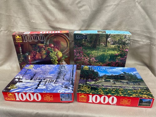 Rompecabezas Dorado lote de 4 cada 1000 piezas escénico ver fotos - Imagen 1 de 14