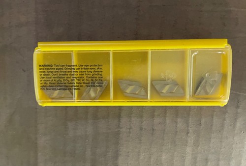 KENNAMETAL Carbide Insert Cutting Tool P/N NPL-132FKC810 New 5 PCS - Picture 2 of 3