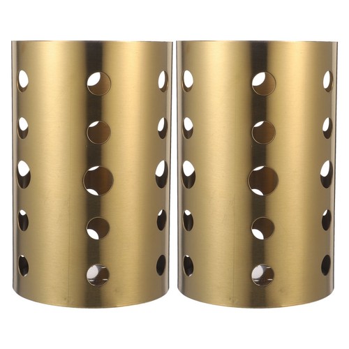 2pcs Kitchen Utensil Holder Chopstick Container Stainless Steel Cutlery Rack - Picture 9 of 20