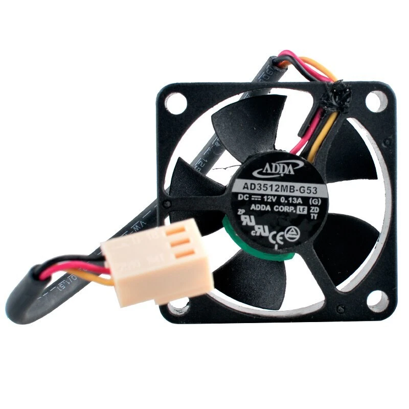 AD3512MB-G53 35x35x10mm DC12V 0.13A 3pin cooling fan for microcomputer CPU - Image 4 of 4