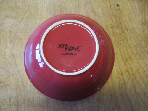 JCPenney ITALIANA RED Cereal Bowl 6 1/4" 1 ea 2 available - Picture 2 of 3