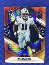 2021 #146 Micah Parsons Panini Phoenix Fire Burst RC Cowboys