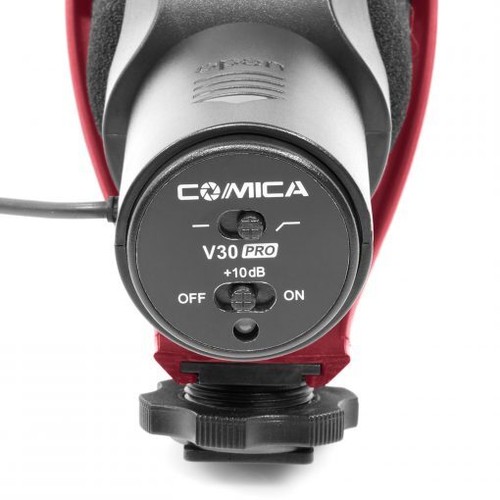 Super-Cardioid Directional Shotgun Mic w/3.5mm Jack (Red) - CoMica - Picture 10 of 14