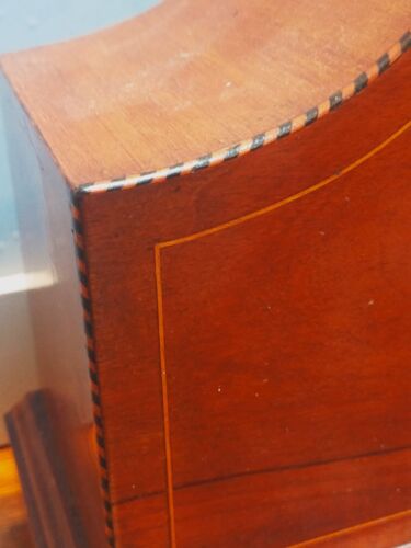 Vintage 14 day inlaid mantle clock - Picture 10 of 16