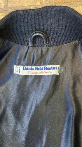 Varsity Wool Birmingham Black Barons EBBETS FIELD  jacket size L  - Picture 12 of 17